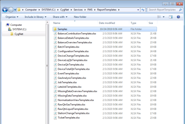 Sample Report Template Files